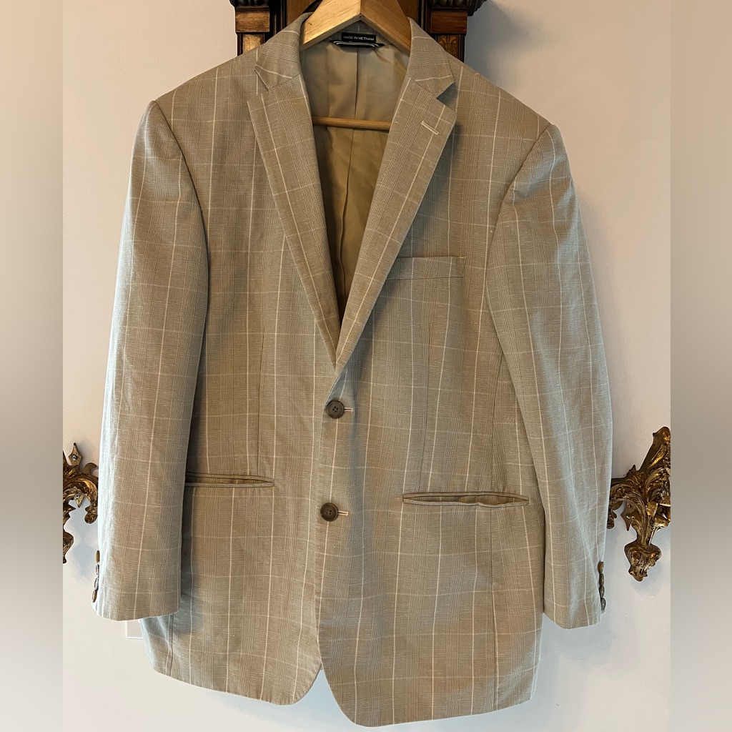 Men's Classic Fit Blazer Summer Linen Polyester Coat